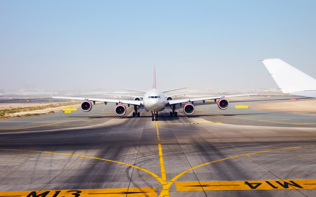 aircraft on landing strip