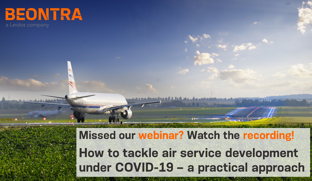 Watch our webinar recording: How to tackle air service development under COVID-19 – a practical approach